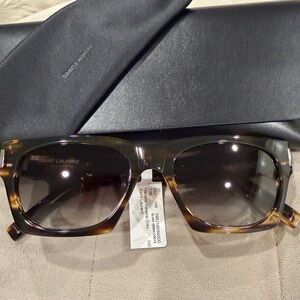 Saint Laurent Havana Brown Sunglasses